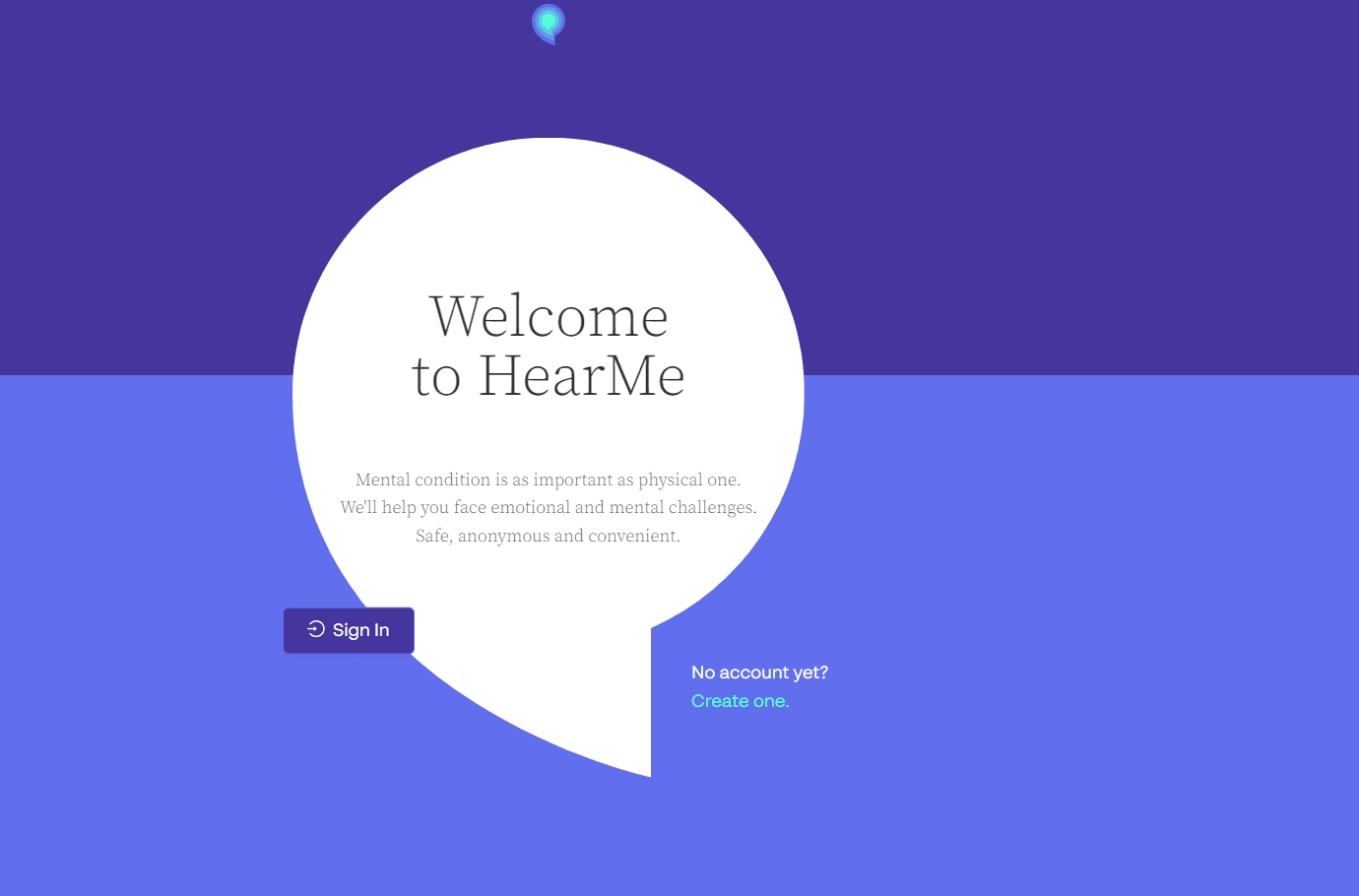 Screenshot of HearMe PWA π¦ project showing the user interface and design